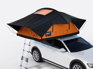 TentBox Lite XL on a car - Sunset Orange - Dachzelte