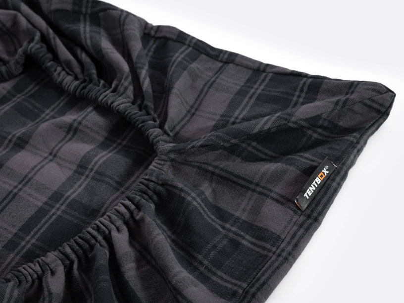 Image showing the elasticated corners of the TentBox fitted sheets