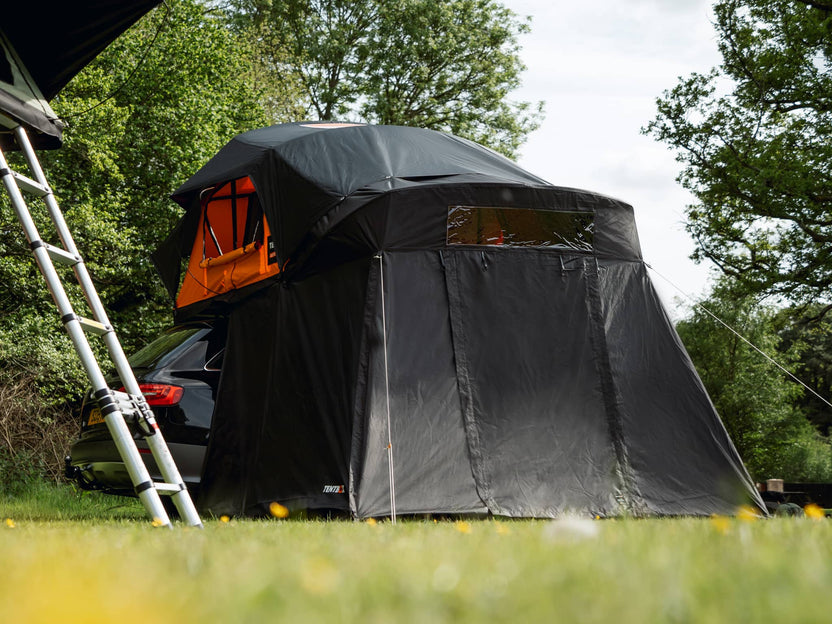 TentBox Lite XL Living Pod in fully closed position