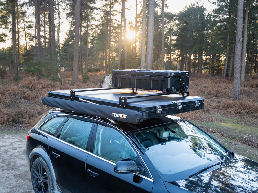 ARBCA-V3 Cargo Roof Bars 2.0 - installed onto Cargo 2.0 with Chuck Box and Awning