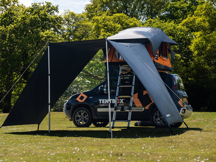 Side view of the TentBox Lite XL Tunnel Awning