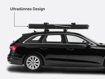  image showcasing the TentBox Cargo rooftop tent's ultra-slim design