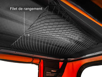   image showcasing the roof storage net of the TentBox Classic roof top tent