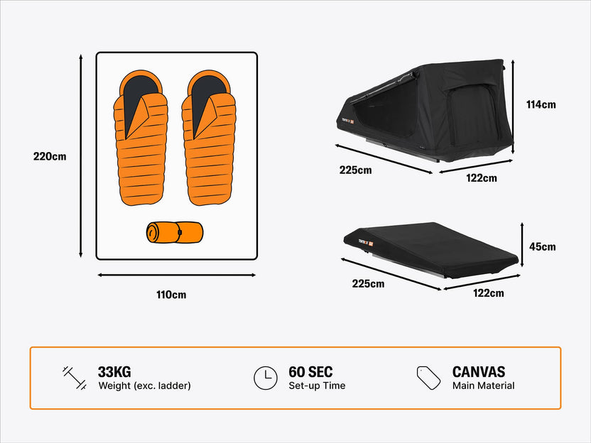 TentBox GO dimensions and specs