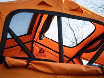 Upwards view of the two skylights on the TentBox Lite 2.0