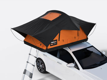 TentBox Lite 2.0 on a car - Sunset Orange - Roof Tents