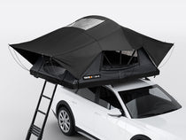 The TentBox Lite XL roof tent in Flint colour option on top of a vehicle