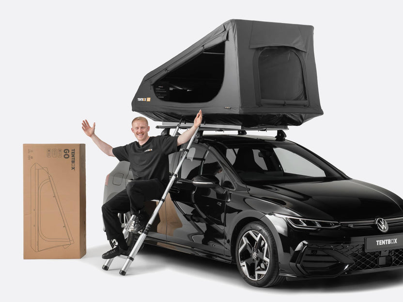 roof tent vw golf TentBox GO - The lightweight, stripped-back roof tent